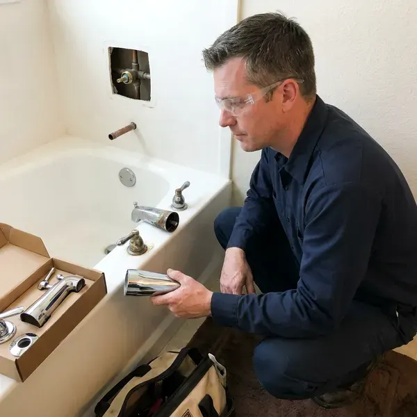 Local bathtub faucet replacement by BFK Plumbing, Louisville, KY