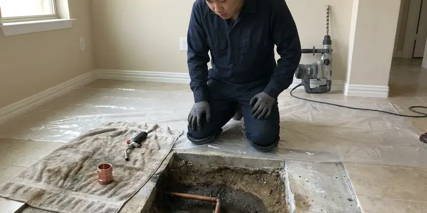 BFK Plumbing technician providing emergency plumbing repair in Louisville