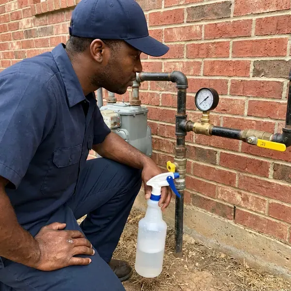 BFK Plumbing technician providing gas leak repair in Louisville, KY