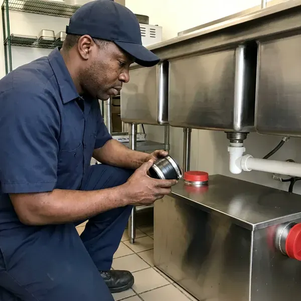 Local grease trap installation by BFK Plumbing, Louisville, KY