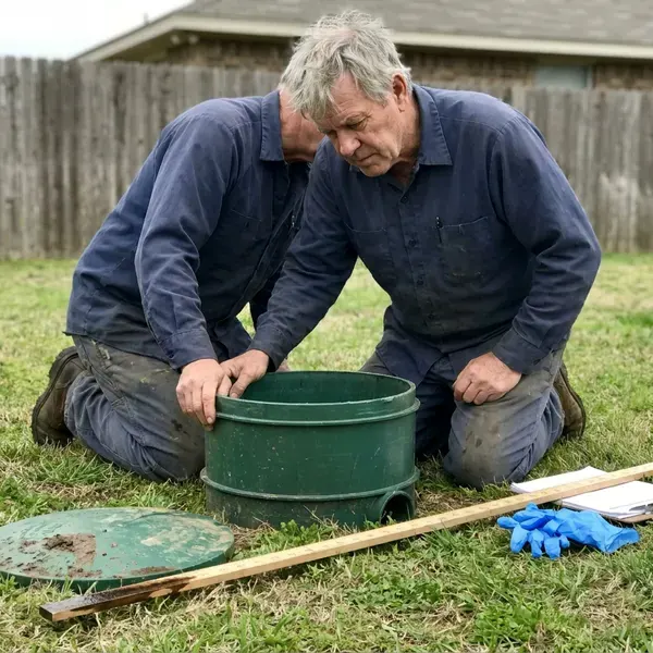 Local septic tank repair by BFK Plumbing, Louisville, KY