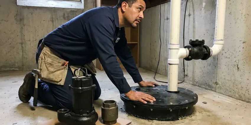 Basement Sump Pump Installation in Louisville