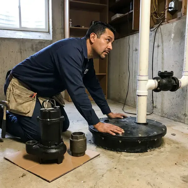 Professional sewage ejector pump installation, Louisville, KY