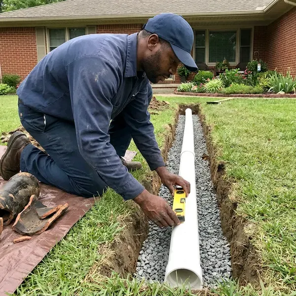 Local sewer replacement by BFK Plumbing, Louisville, KY