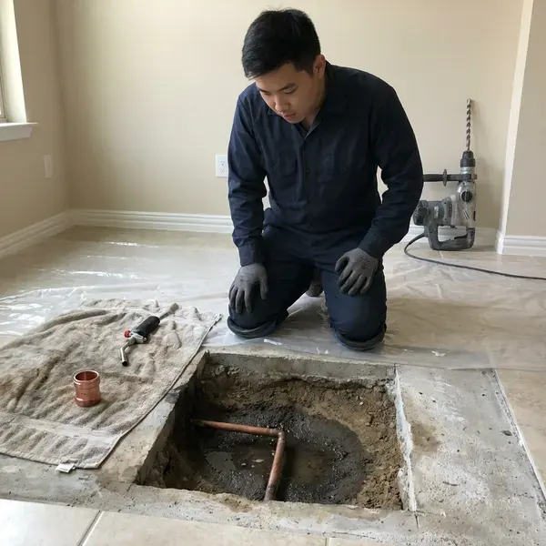 Professional slab leak repair, Covington, KY